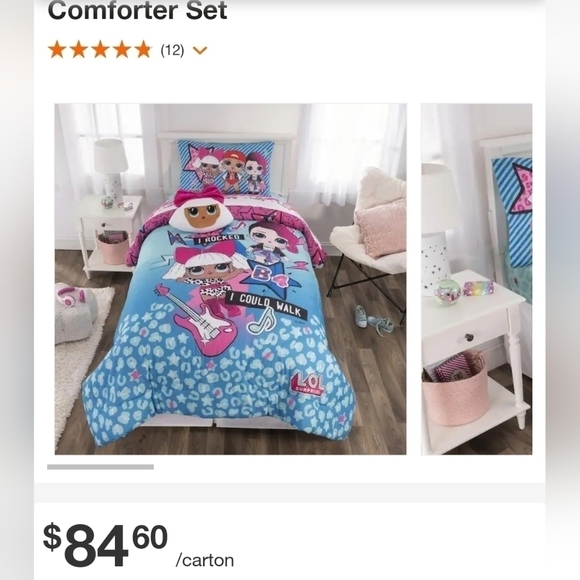 Lol surprise Born Rockers multicolor twin / full Comforter Set - Picture 8 of 8